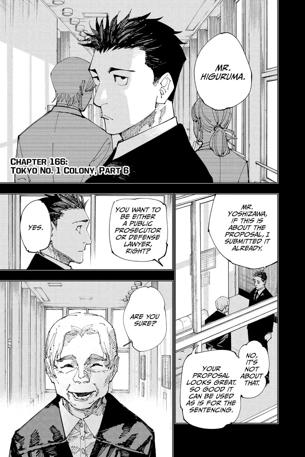 Read Jujutsu Kaisen Chapter 166 Page 1