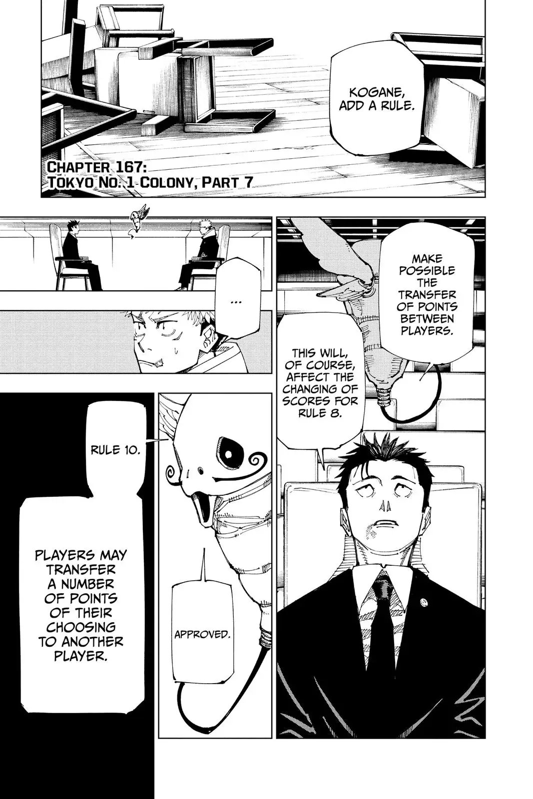 Read Jujutsu Kaisen Chapter 167 Page 1