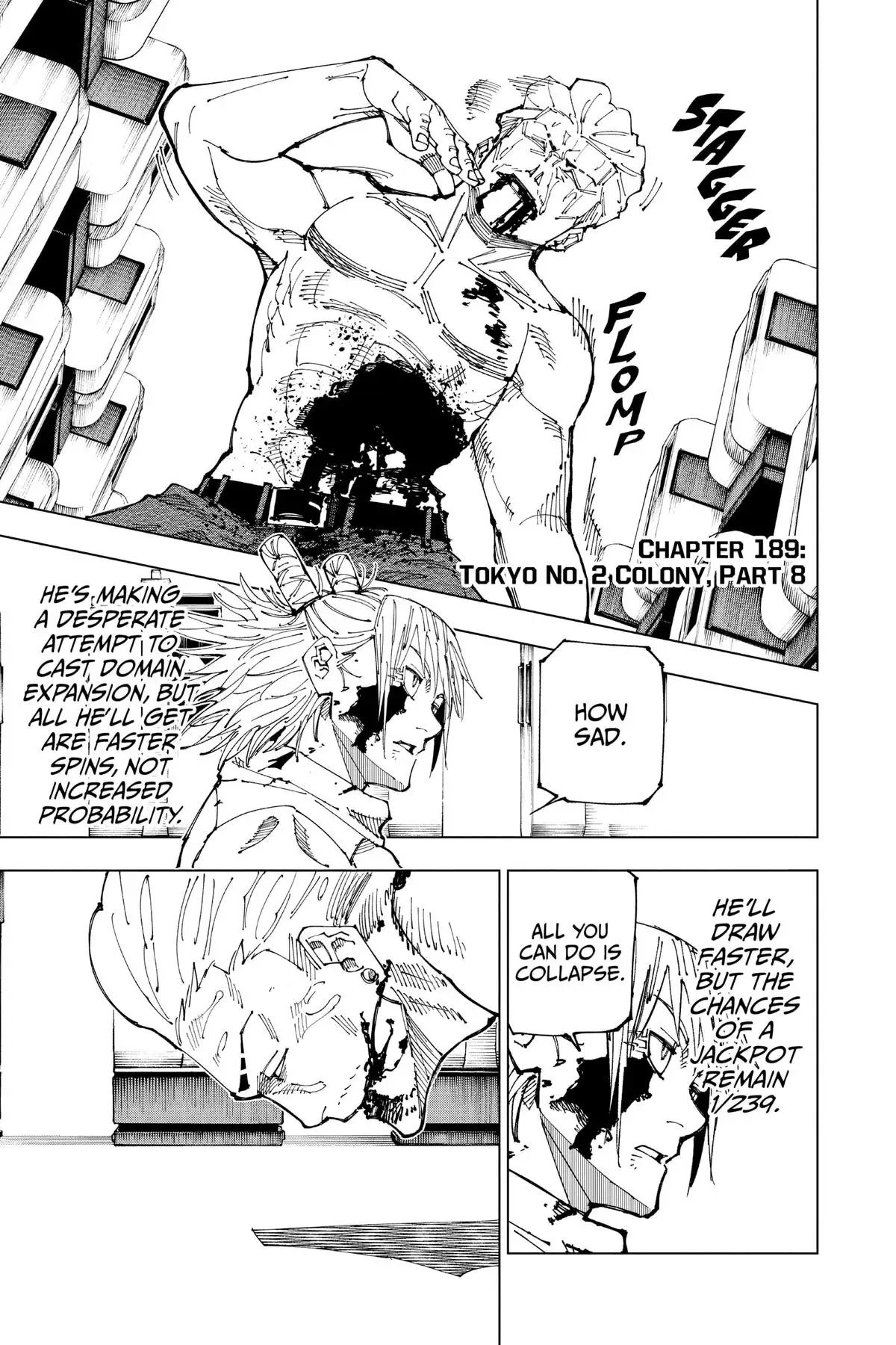 Read Jujutsu Kaisen Chapter 189 Page 1
