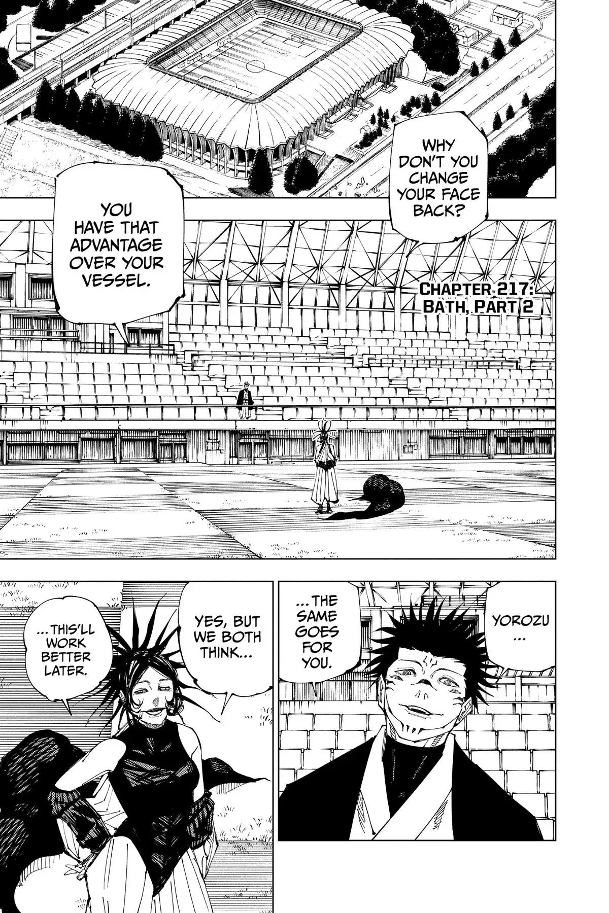 Read Jujutsu Kaisen Chapter 217 Page 1