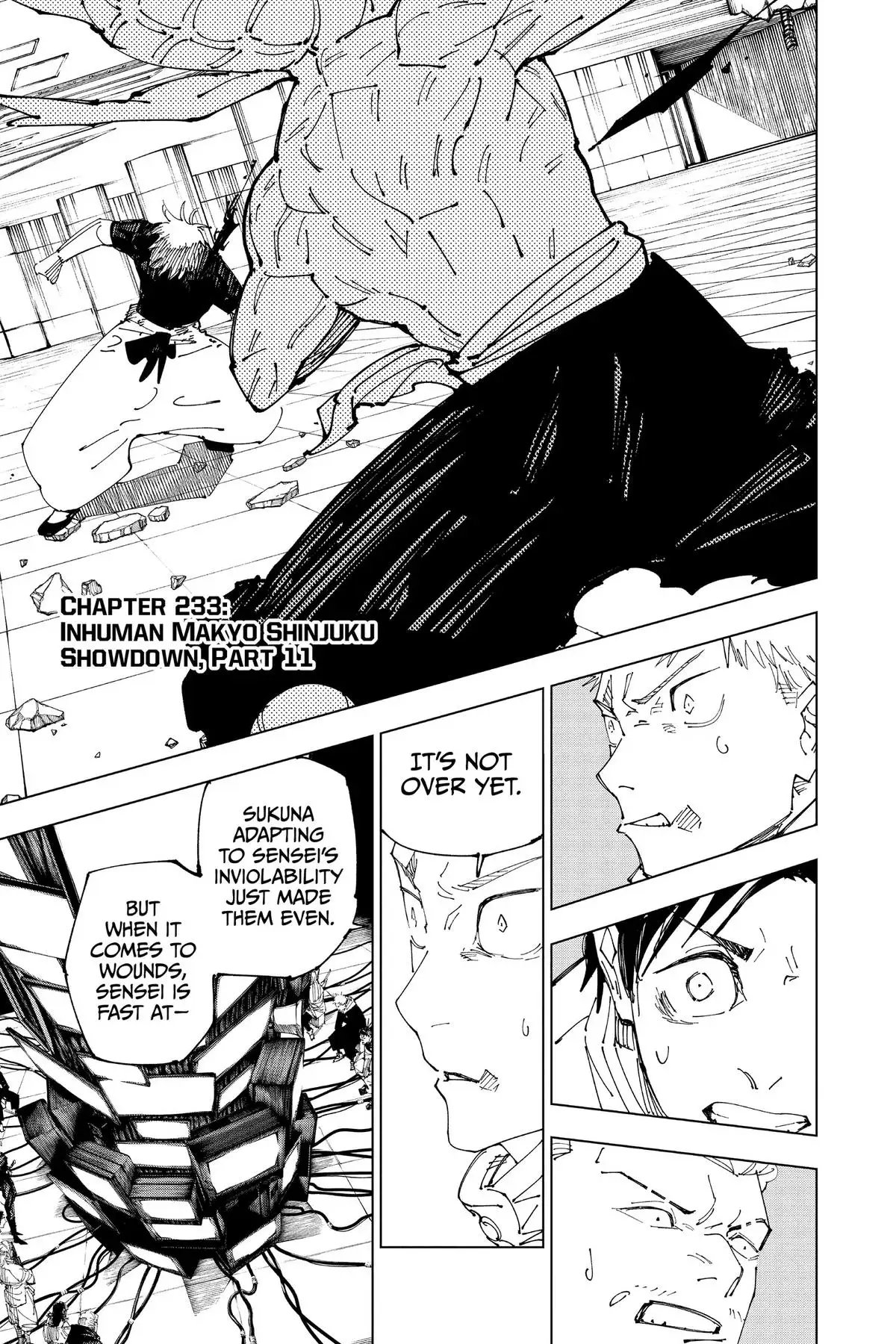 Read Jujutsu Kaisen Chapter 233 Page 1