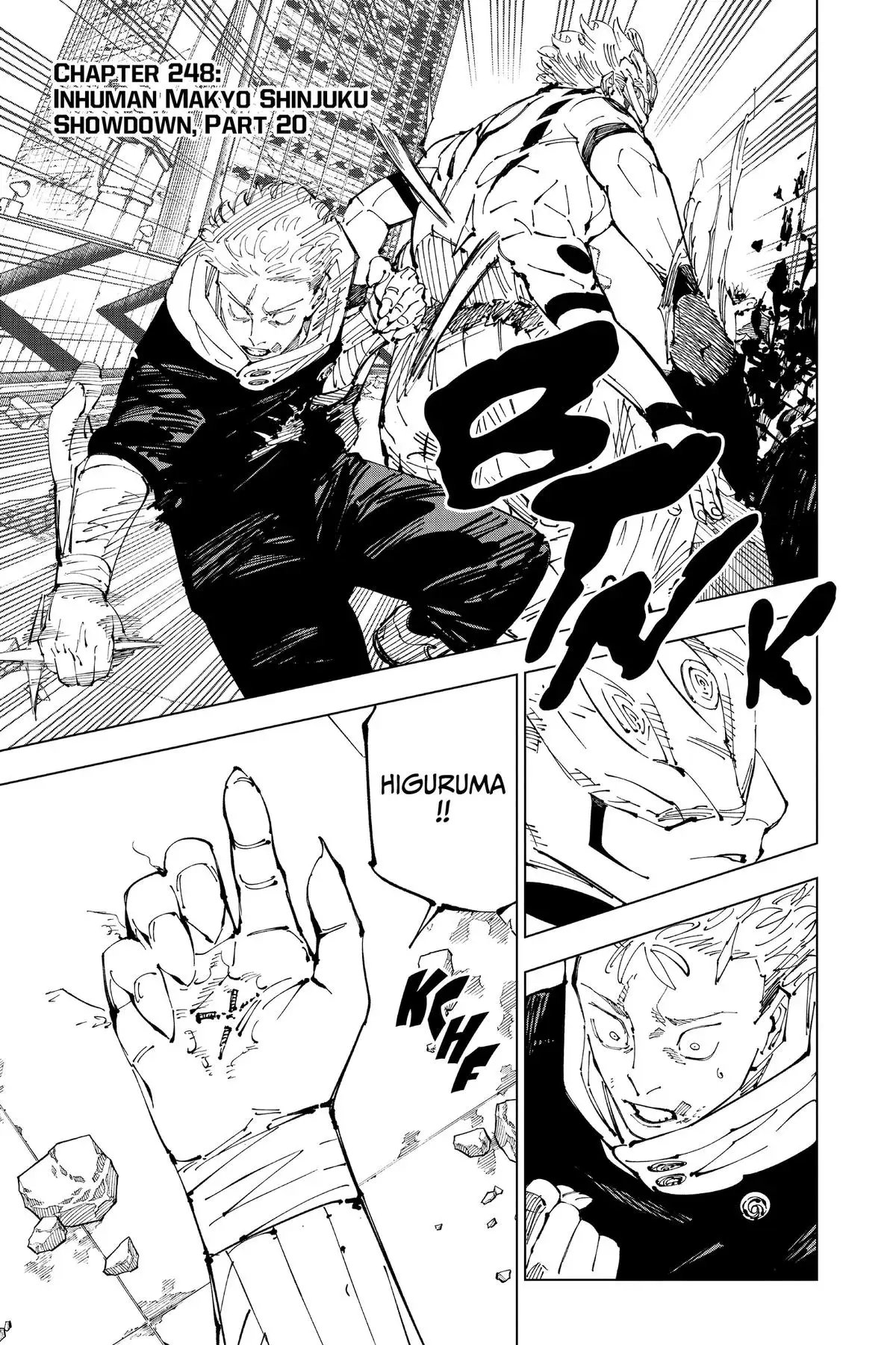Read Jujutsu Kaisen Chapter 248 Page 1