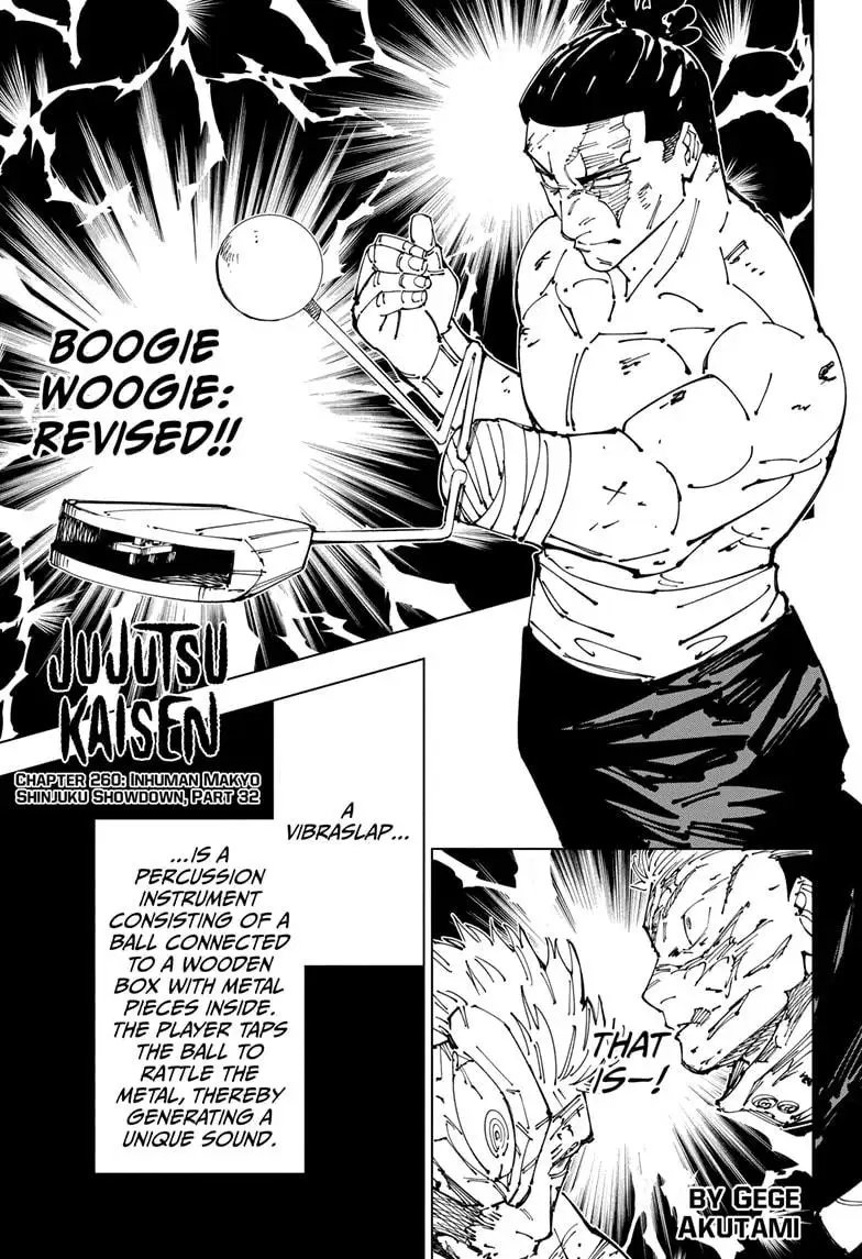 Read Jujutsu Kaisen Chapter 260 Page 1