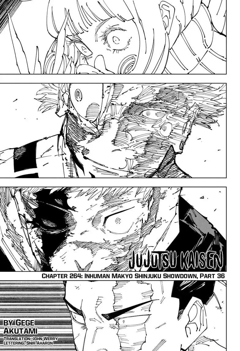 Read Jujutsu Kaisen Chapter 264 Page 1