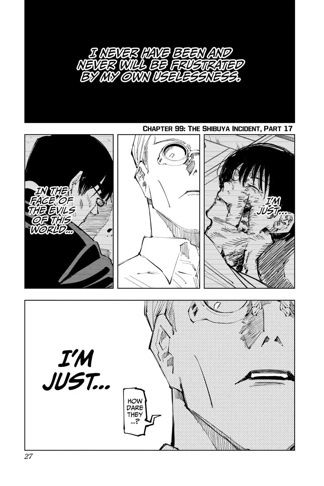 Read Jujutsu Kaisen Chapter 99 Page 1